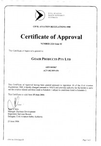 CASA Certificate of Approval